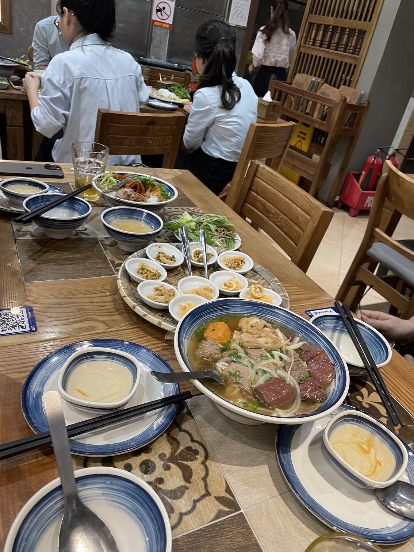 Food shared with the Vietnam team